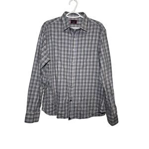Untuckit plaid long sleeve button down shirt mens large‎ preppy classic event